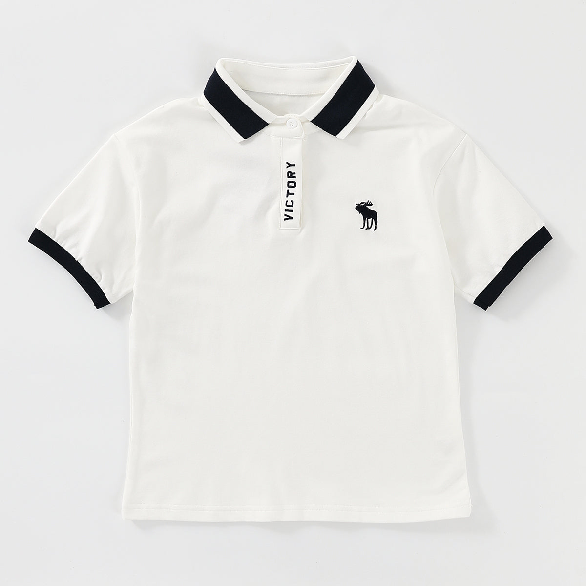 Deer Embroidery Polo Shirt