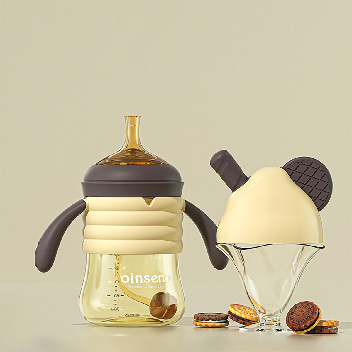 240ml Shatterproof and Easy-to-Clean Straw Cup