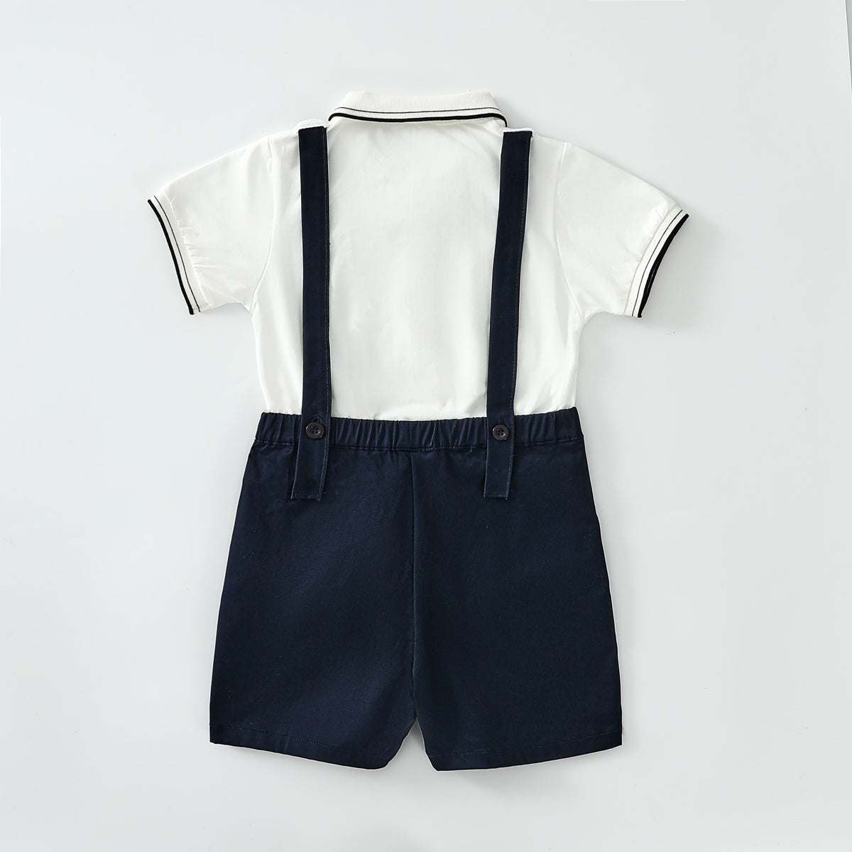 Gentleman suspenders suit