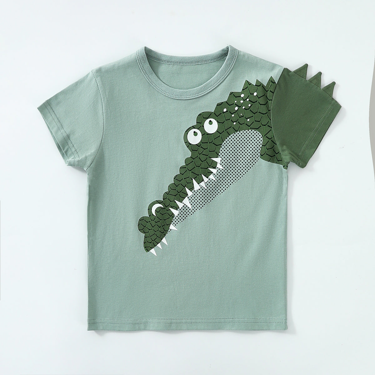 3D crocodile print T-shirt