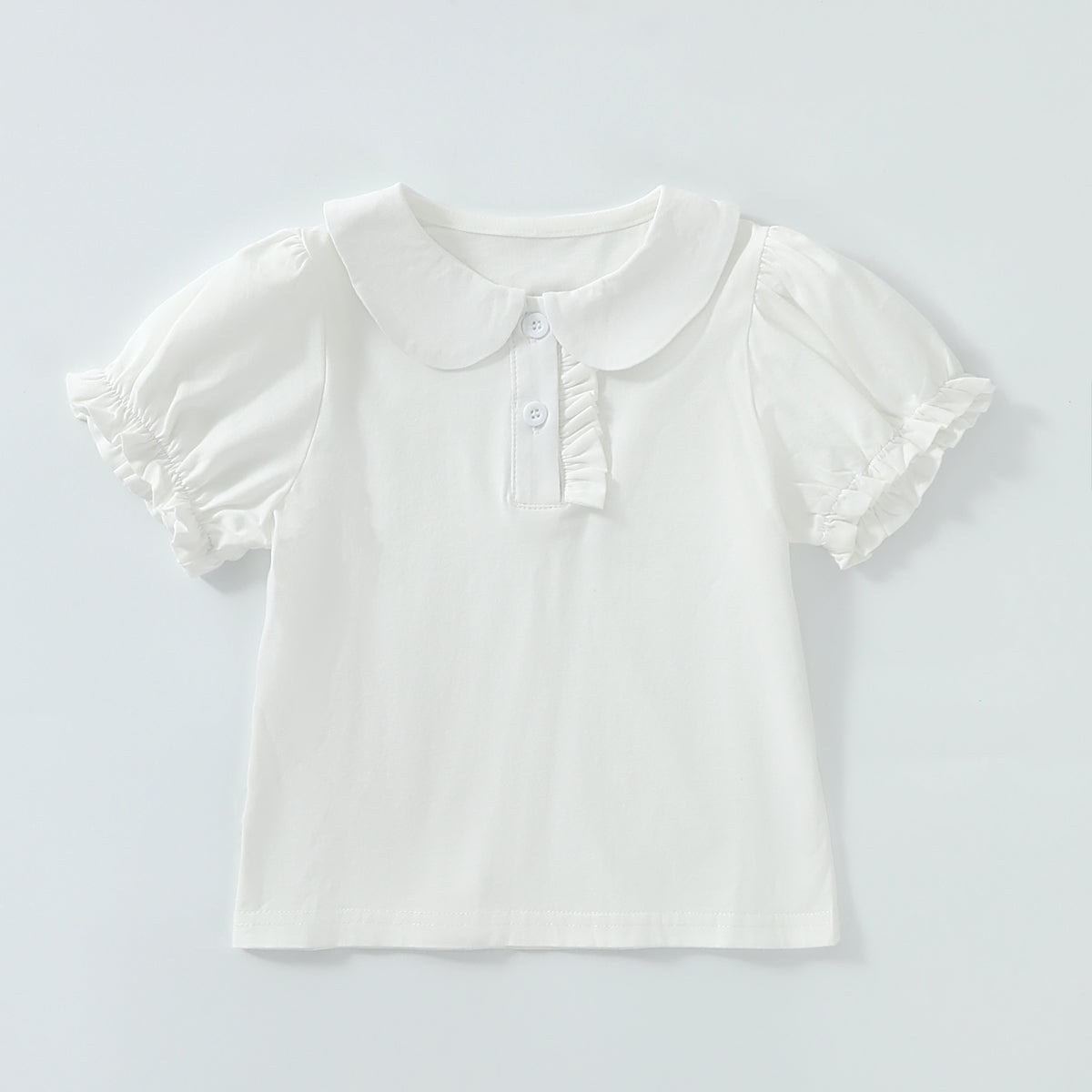 Lace puff sleeve blouse