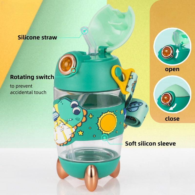 400ml Rocket-Shaped Water Bottle for Students