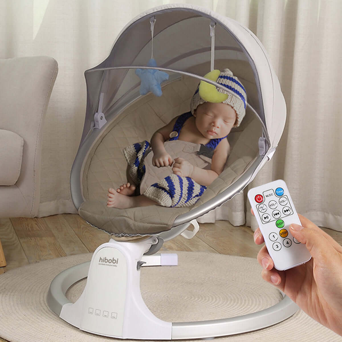 Baby soothing smart electric rocking chair