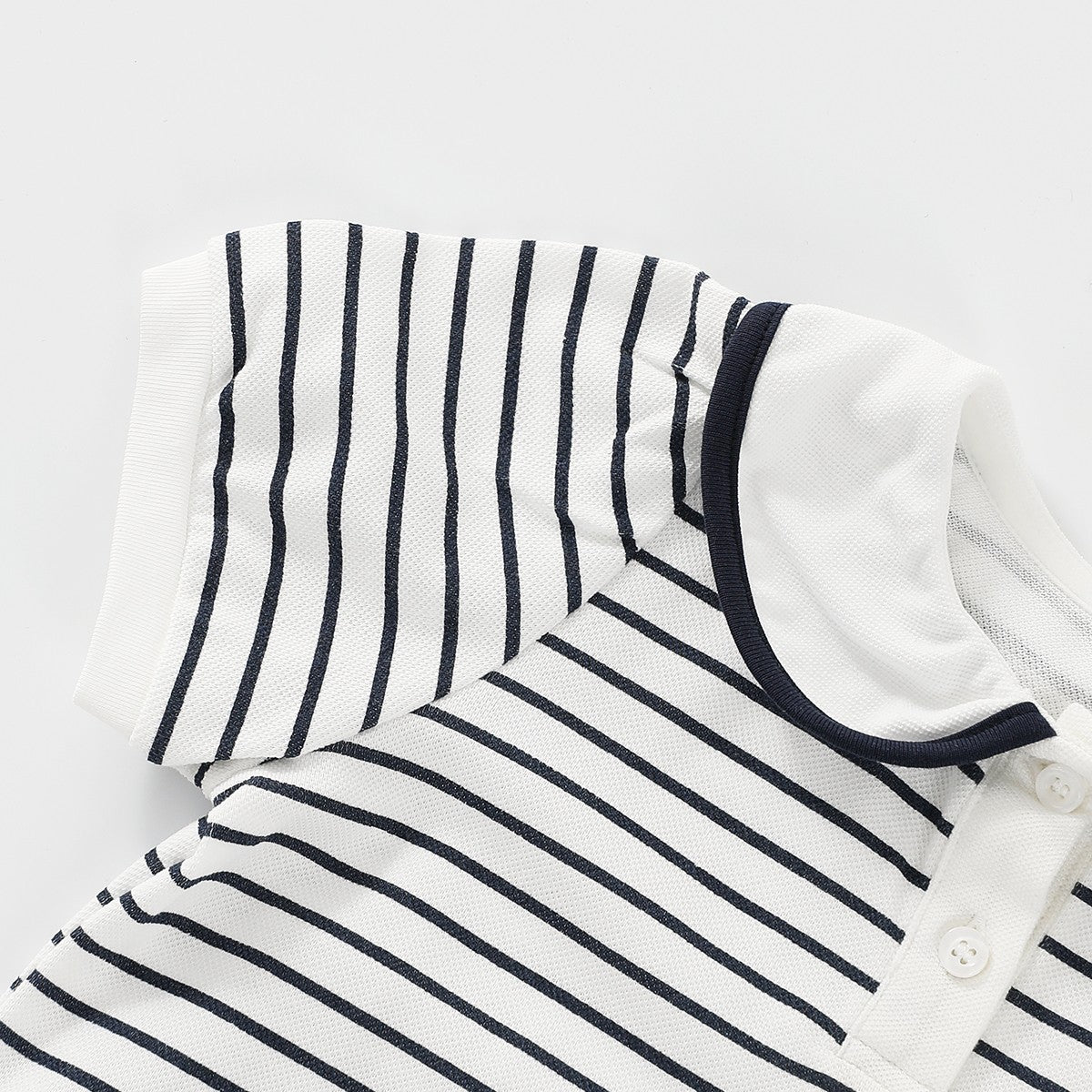 Peter Pan Collar Short Sleeve Polo Shirt