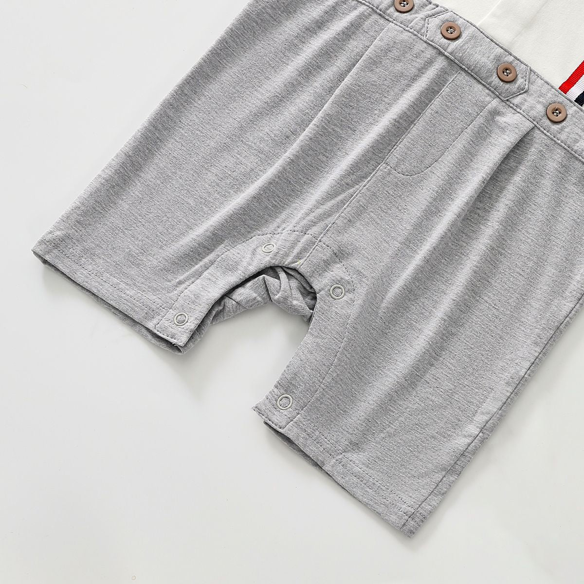 Colorful Suspenders Romper