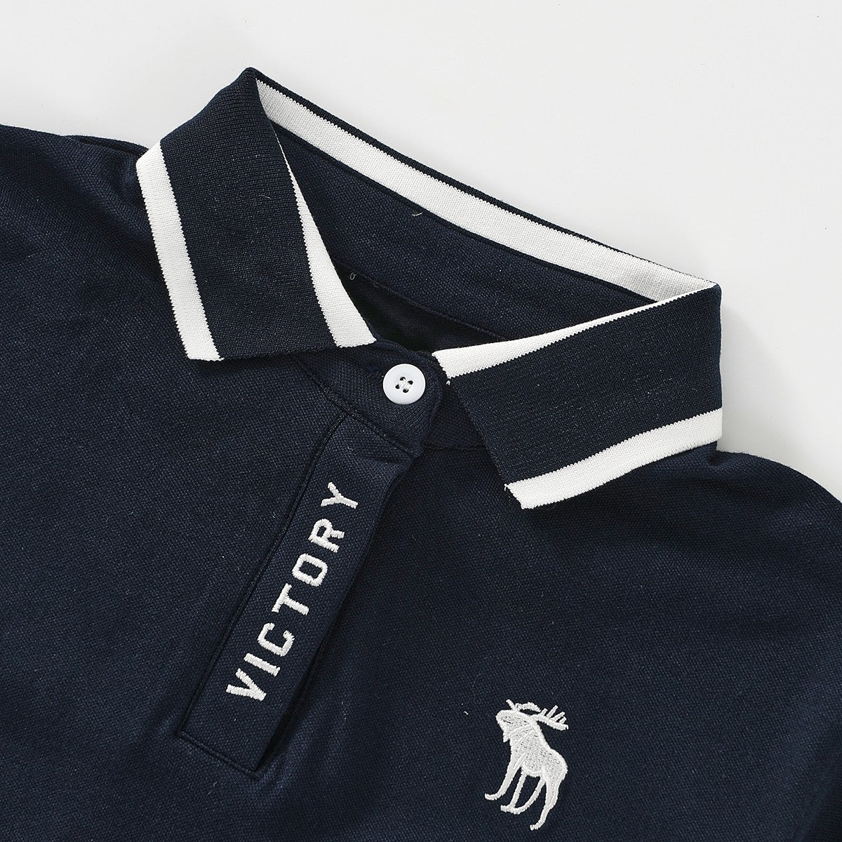 Deer Embroidery Polo Shirt