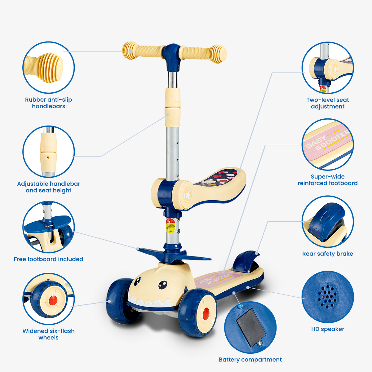 Childrens 3-in-1 Scooter