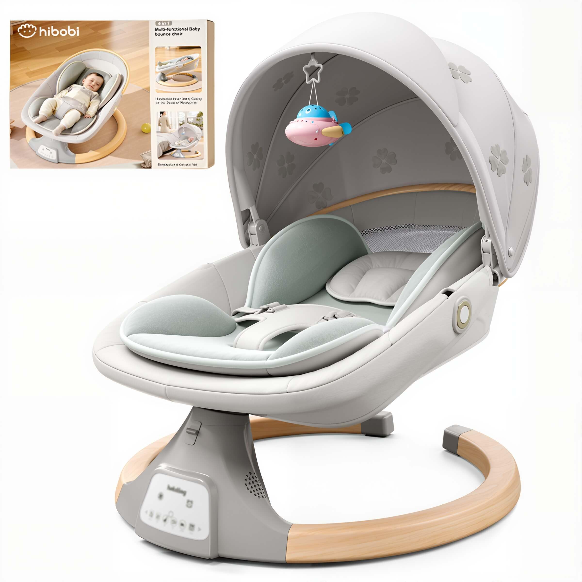 Hibobi Electric Baby Rocker – Soothing Swing Chair for Infants