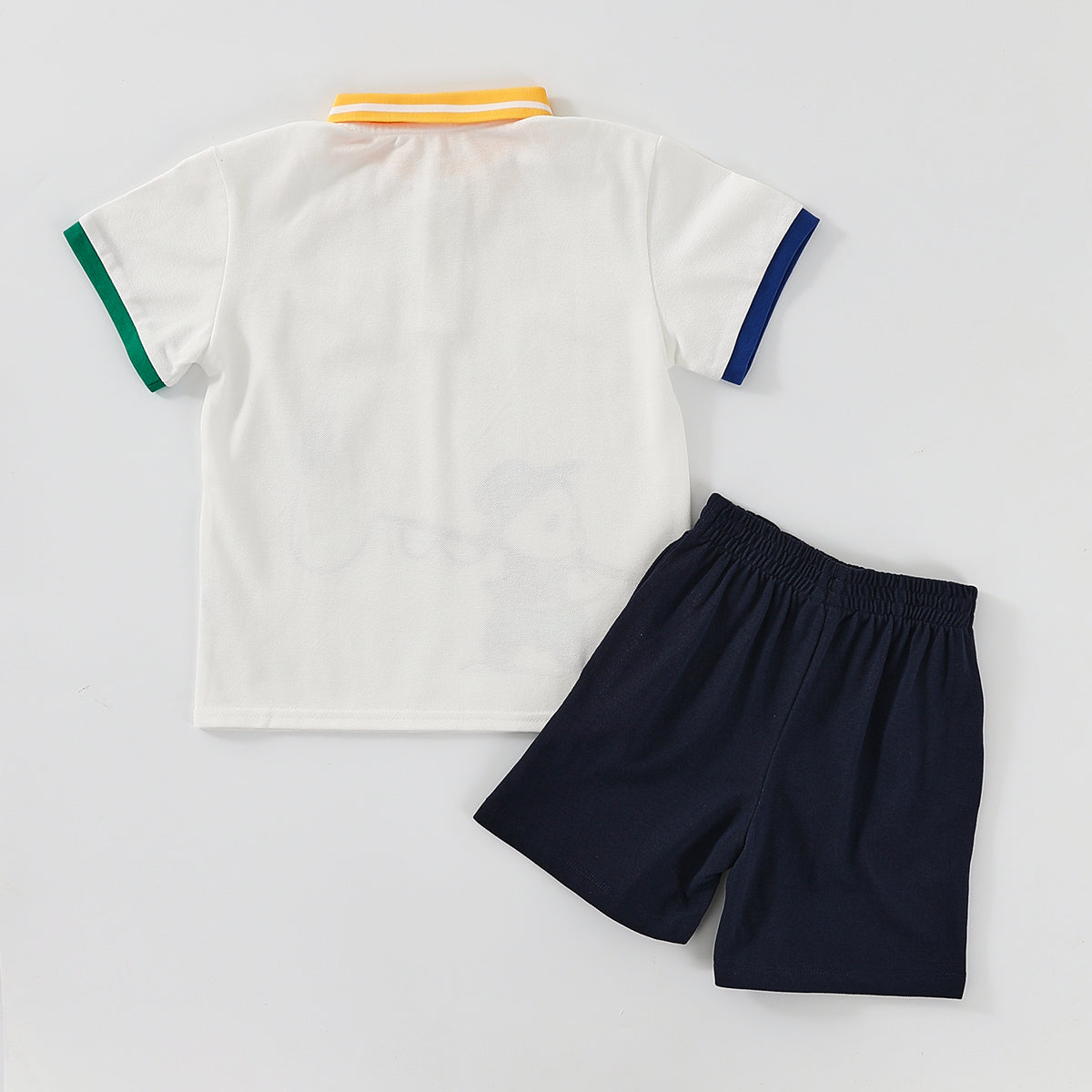 Panda Fishing Polo Shirt Set