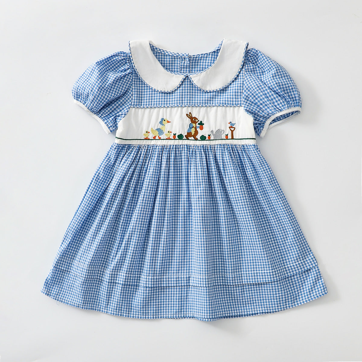 فستان منقوش بتطريز حيواني