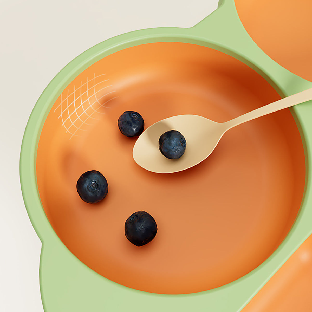 Silicone dinner plate