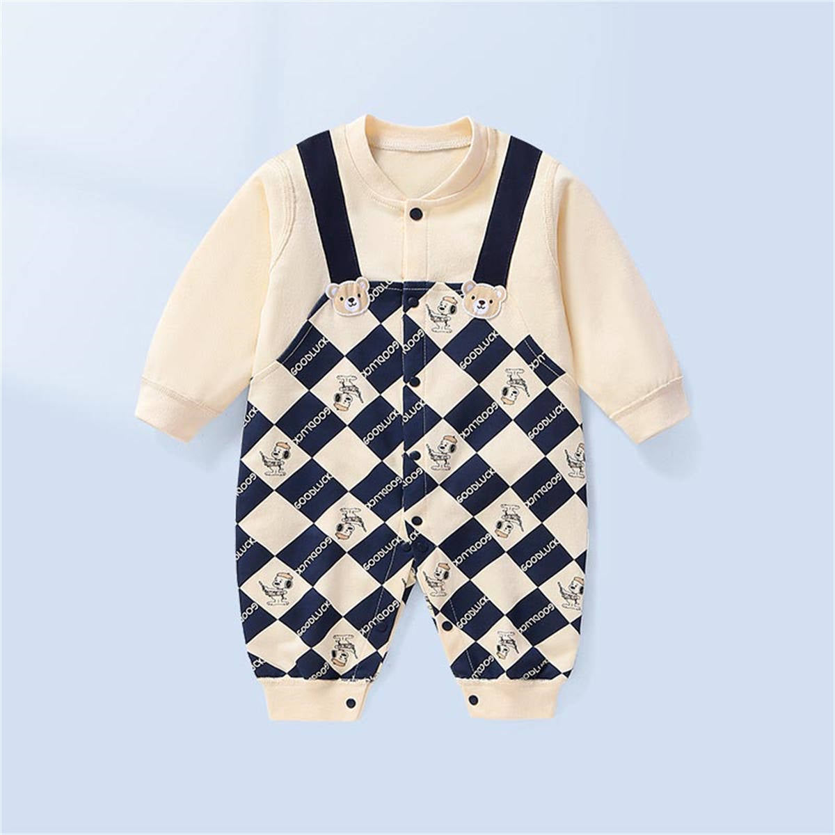 Baby Boy Spring Plaid Romper
