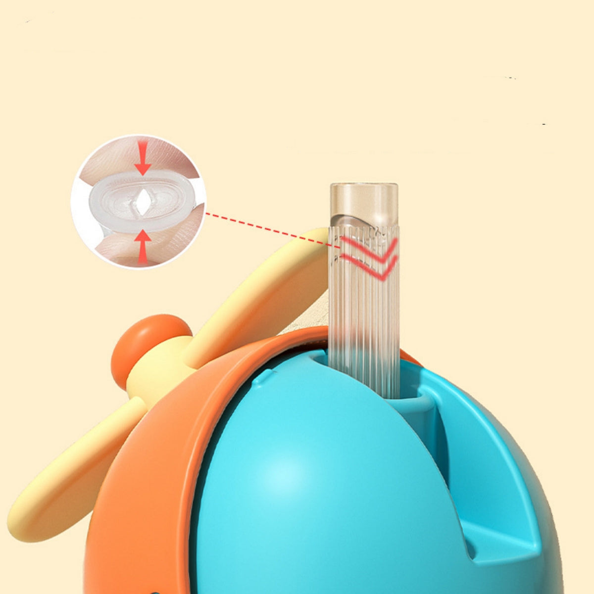 300ml Shatterproof and Easy-to-Clean Straw Cup