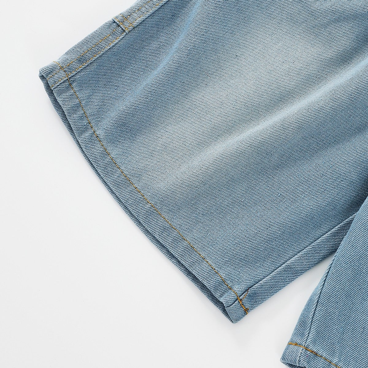 Multi-Pocket Denim Shorts