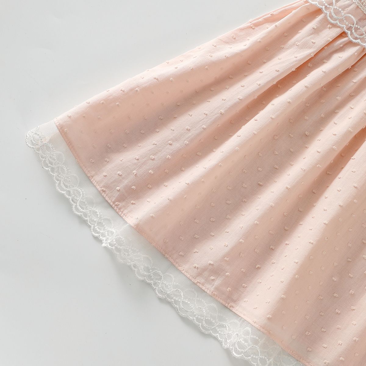 Round neck lace vest dress