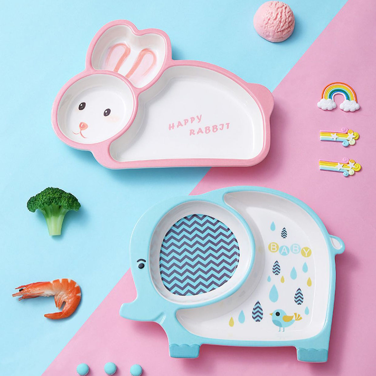 Heat-resistant Children Feeding Plate