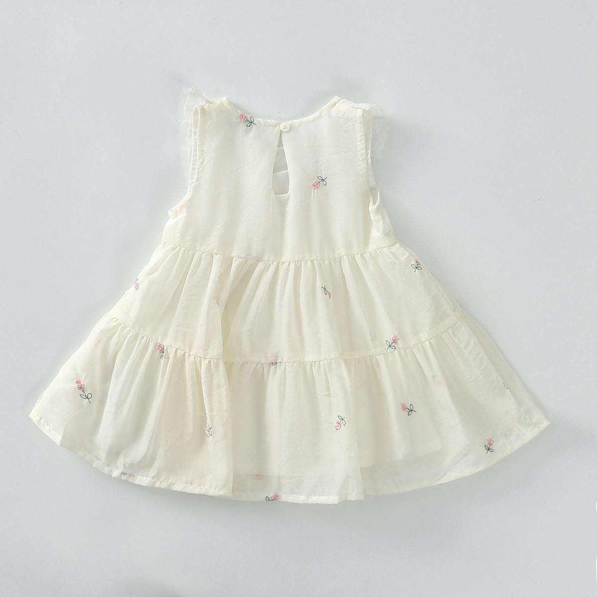 Embroidered Bow Dress