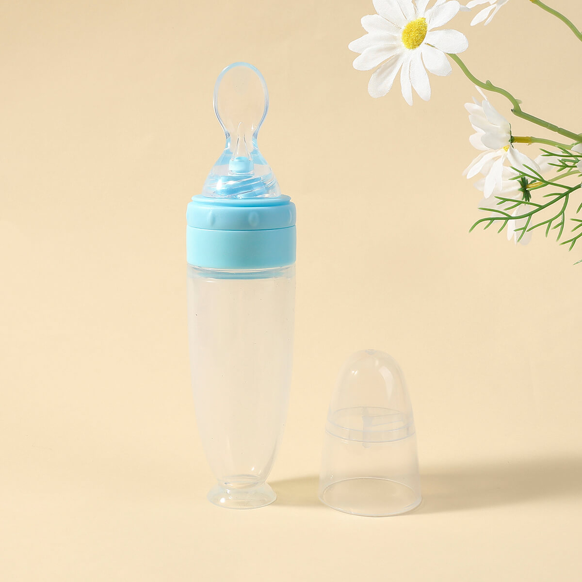Baby Rice Paste Bottle with Squeeze Spoon