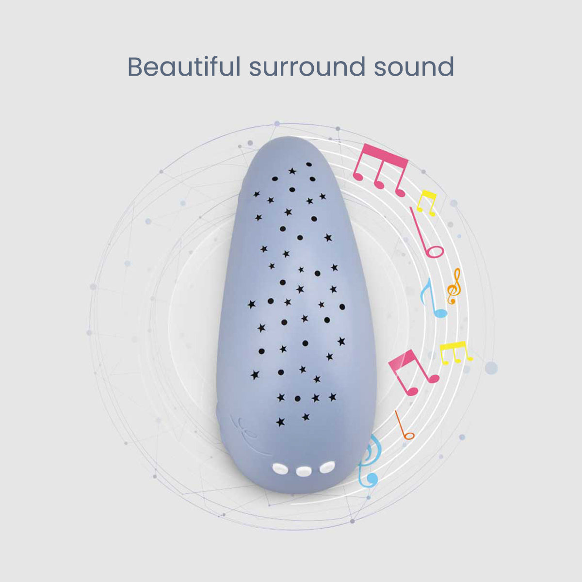 جهاز عرض سماء مرصعة بالنجوم وضوء ليلي مهدئ للأطفال | مساعد على نوم الرضع في غرفة الأطفال