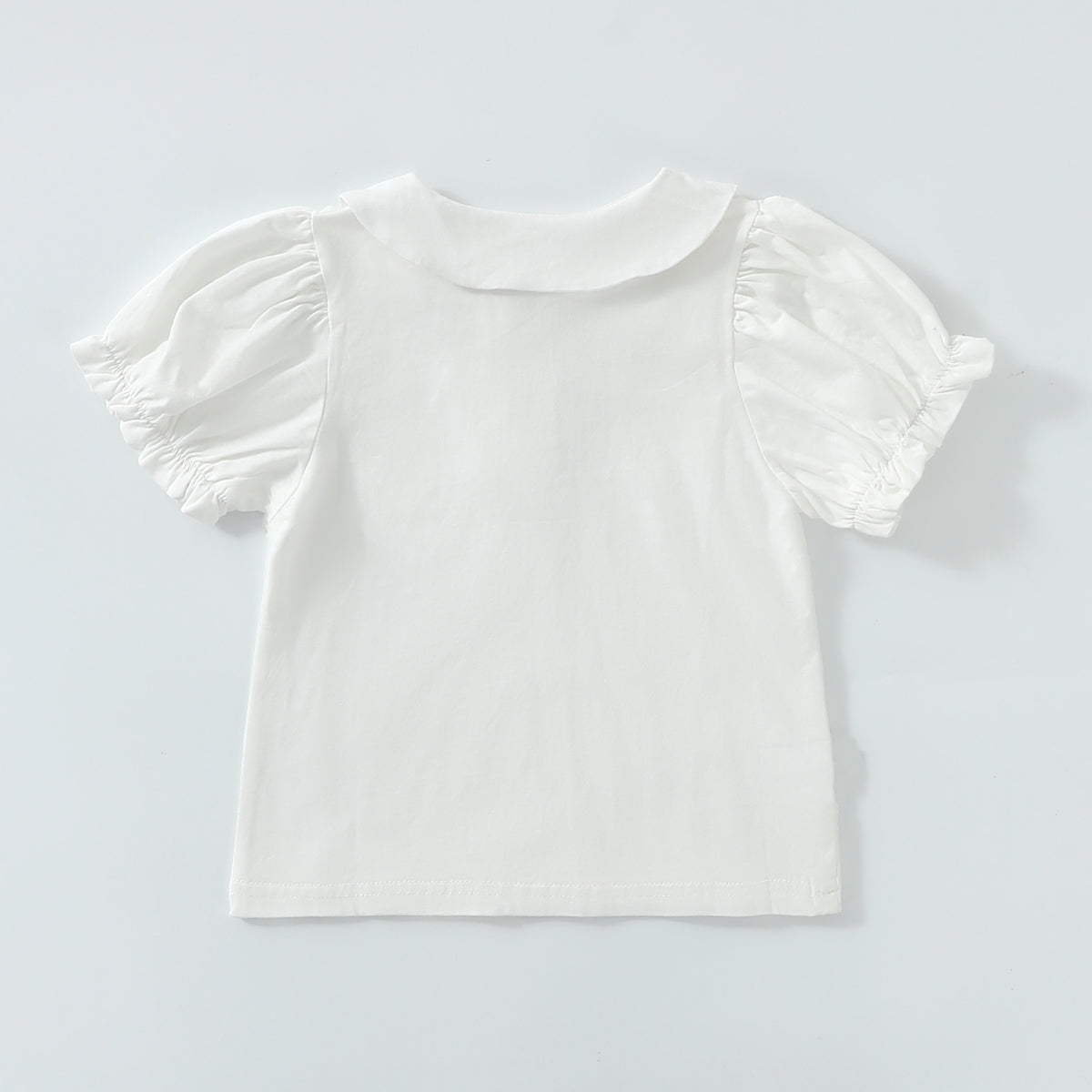 Lace puff sleeve blouse