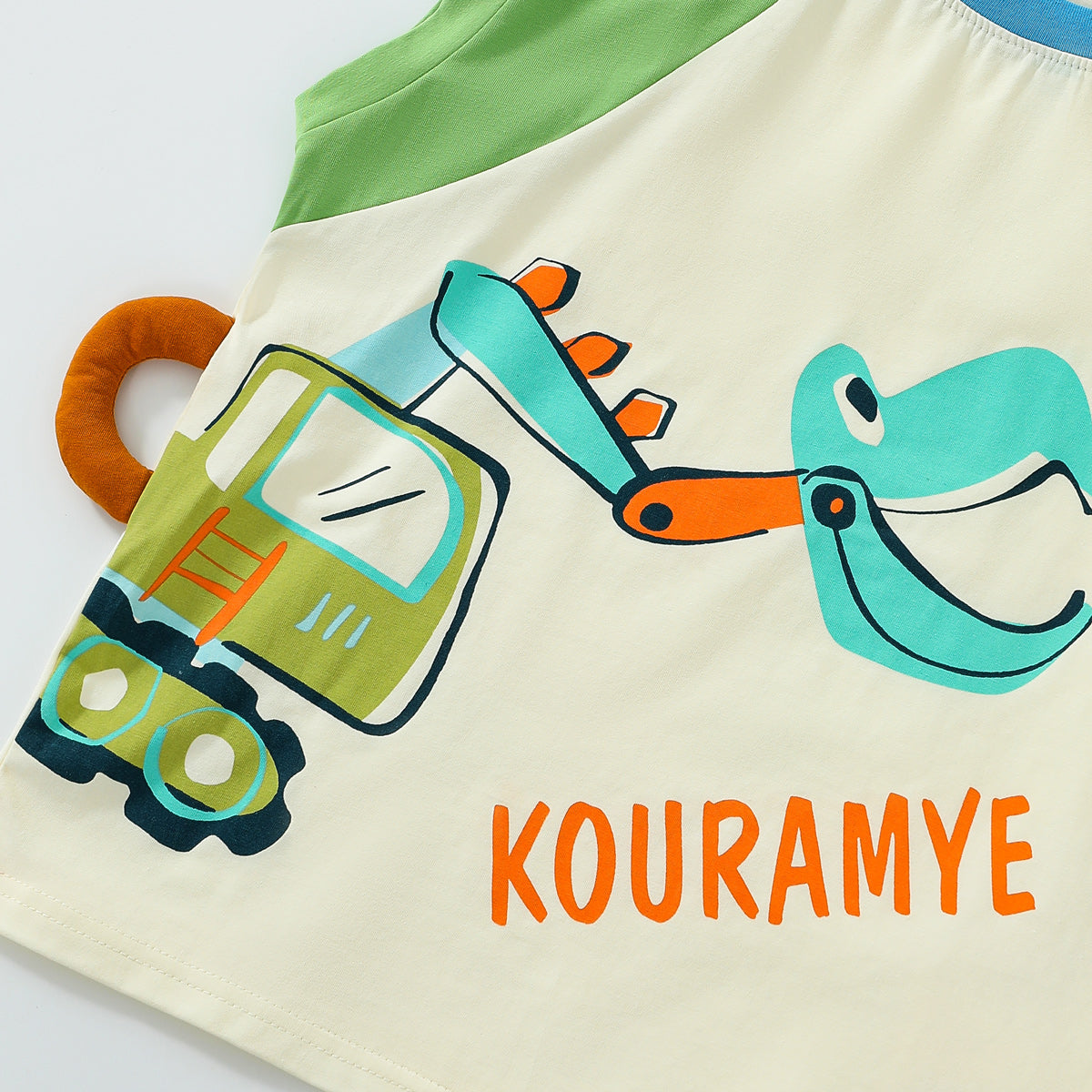 طقم كرتوني للأولاد من قطعتين