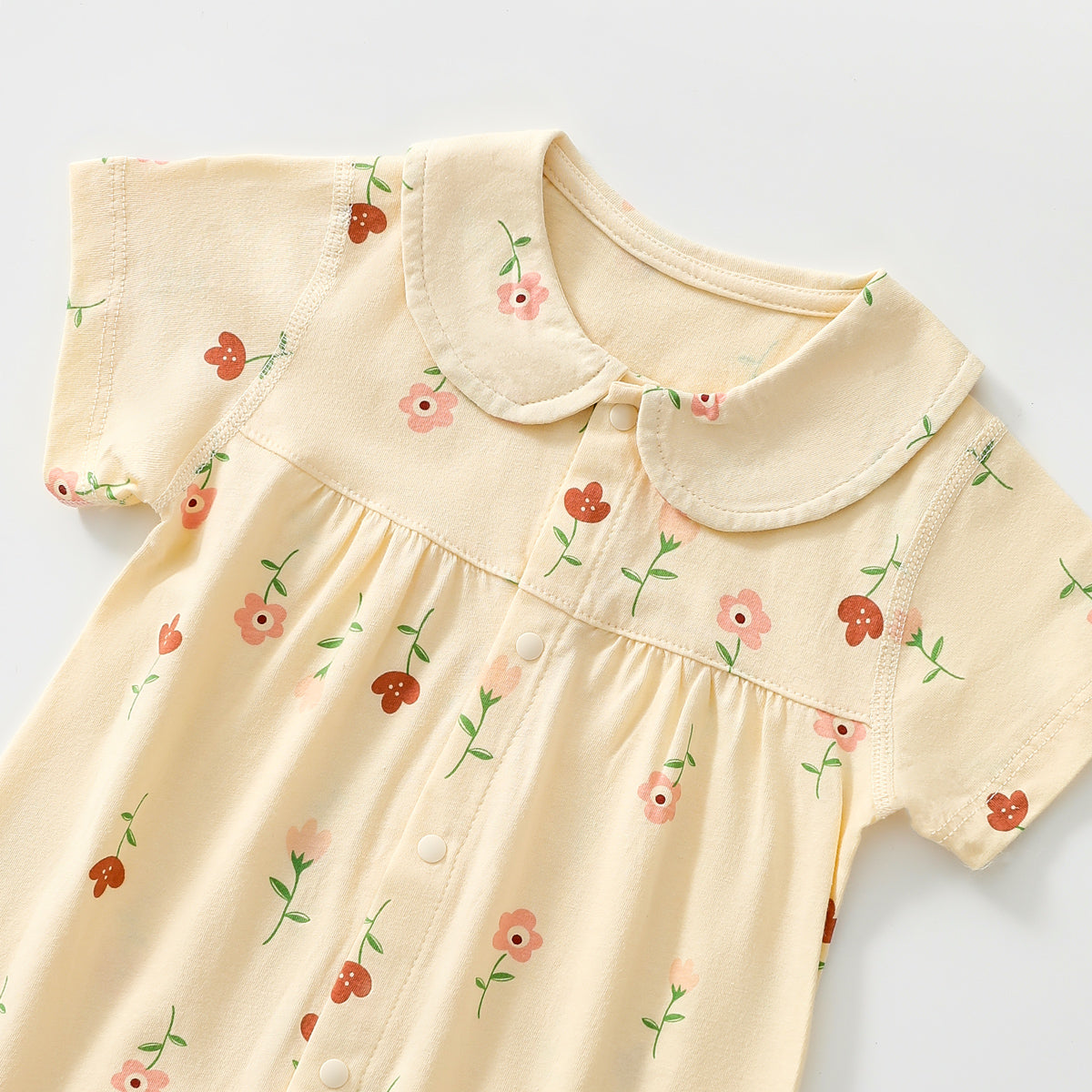 Small flower print romper