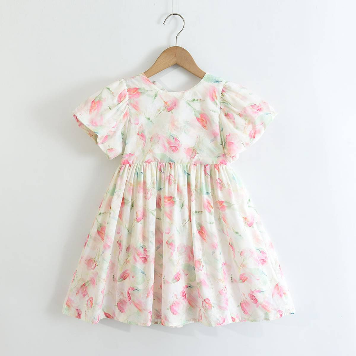 Floral Print Puff Sleeve Dress