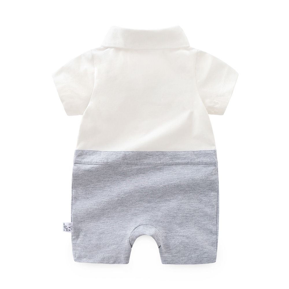 Colorful Suspenders Romper