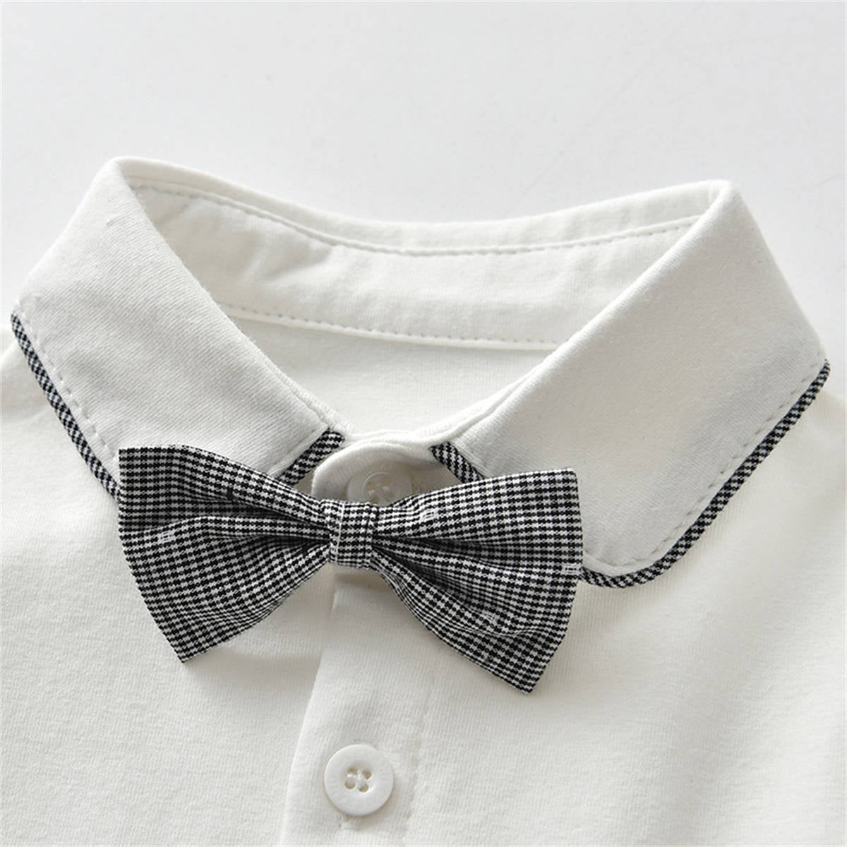 Summer short-sleeved cotton two-piece suit for baby boys