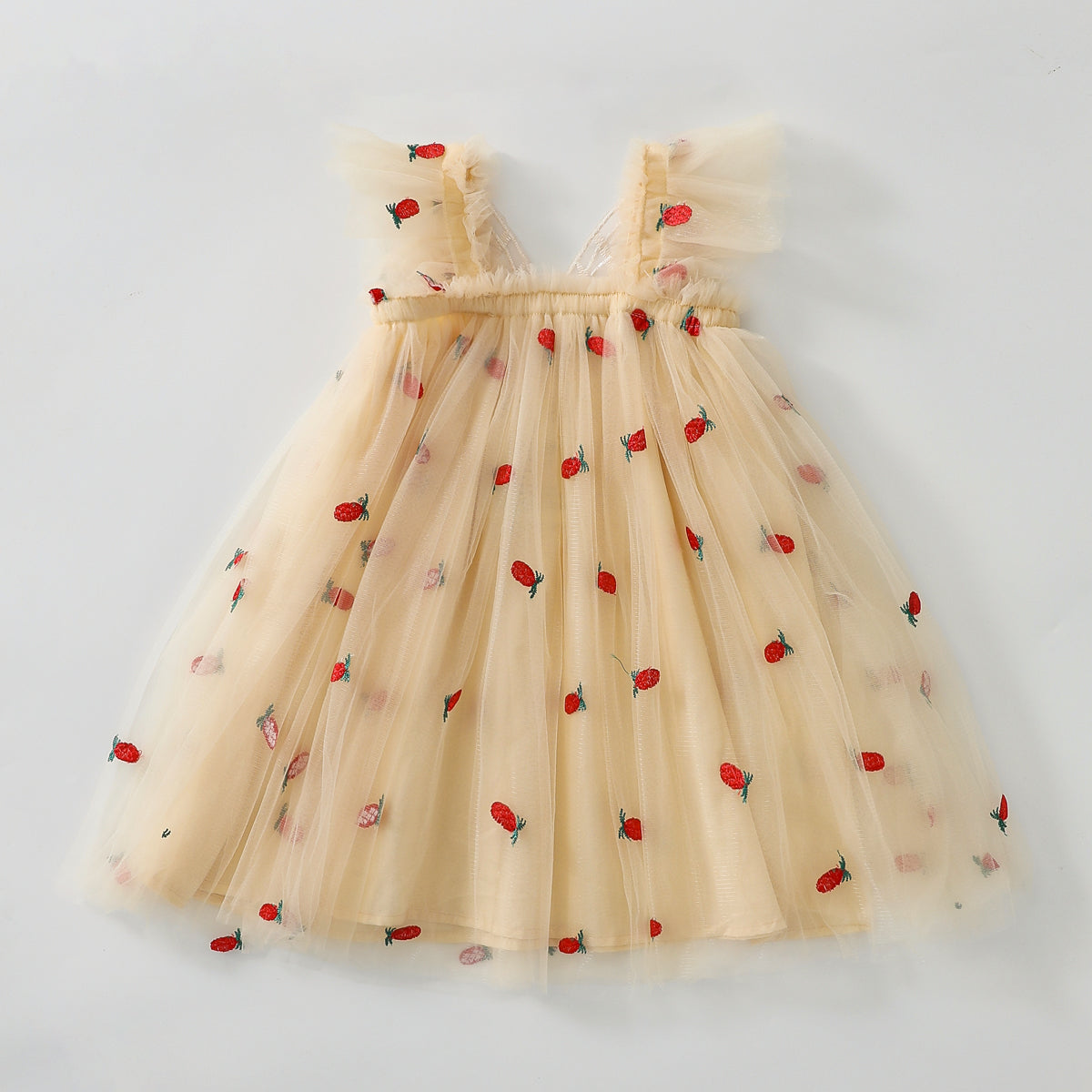 فستان شبكي على شكل أناناس وجناح فراشة