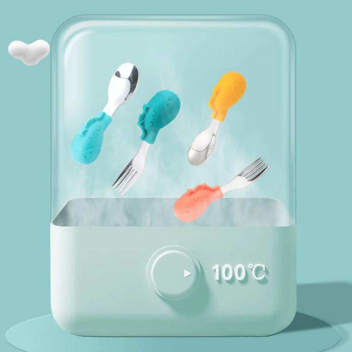 Dinosaur Stainless Steel Scoop