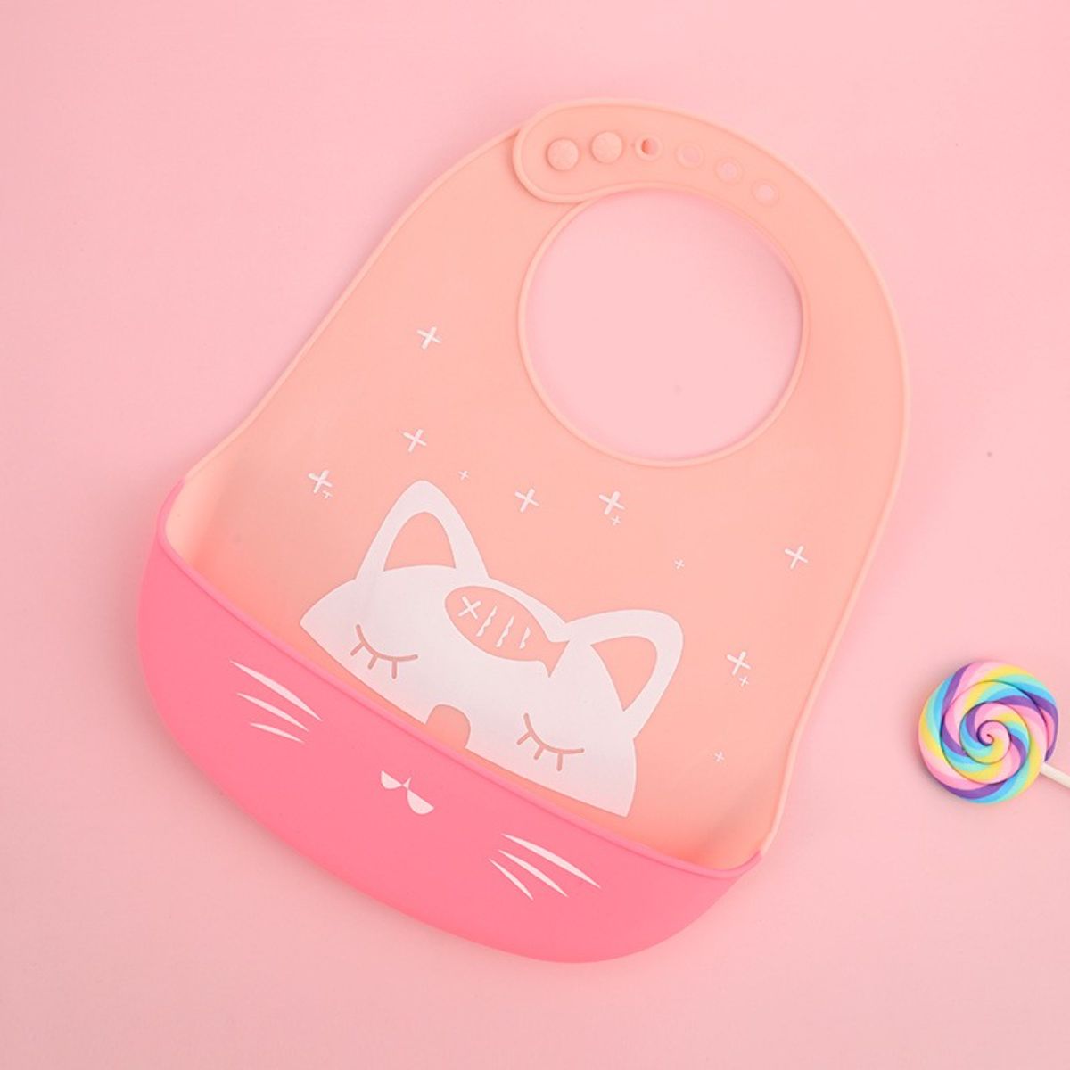 Dustproof waterproof baby silicone bibs