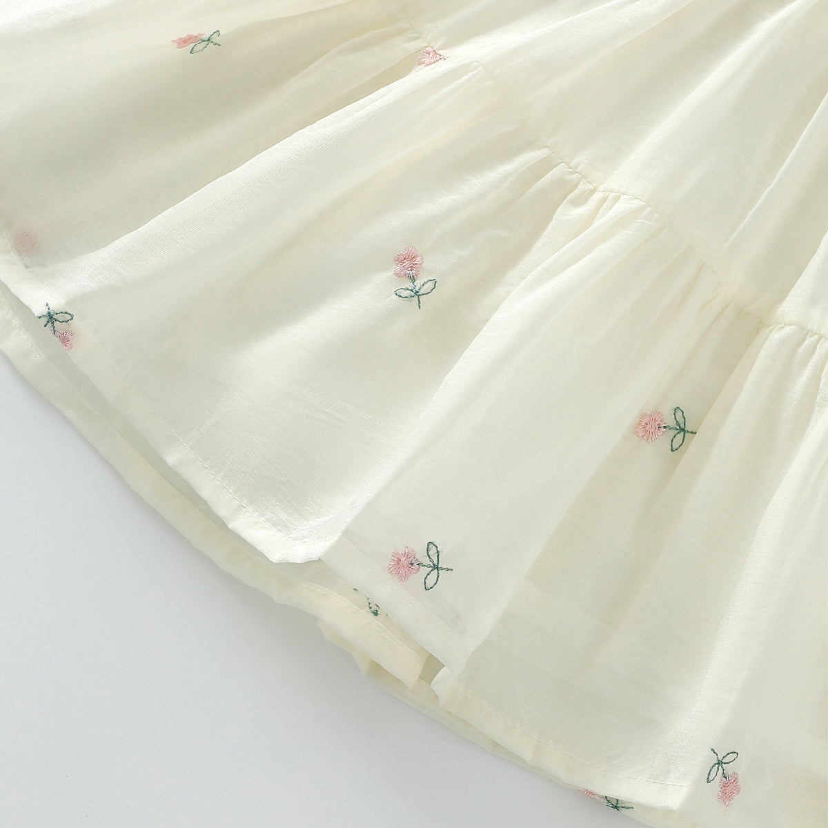 Embroidered Bow Dress