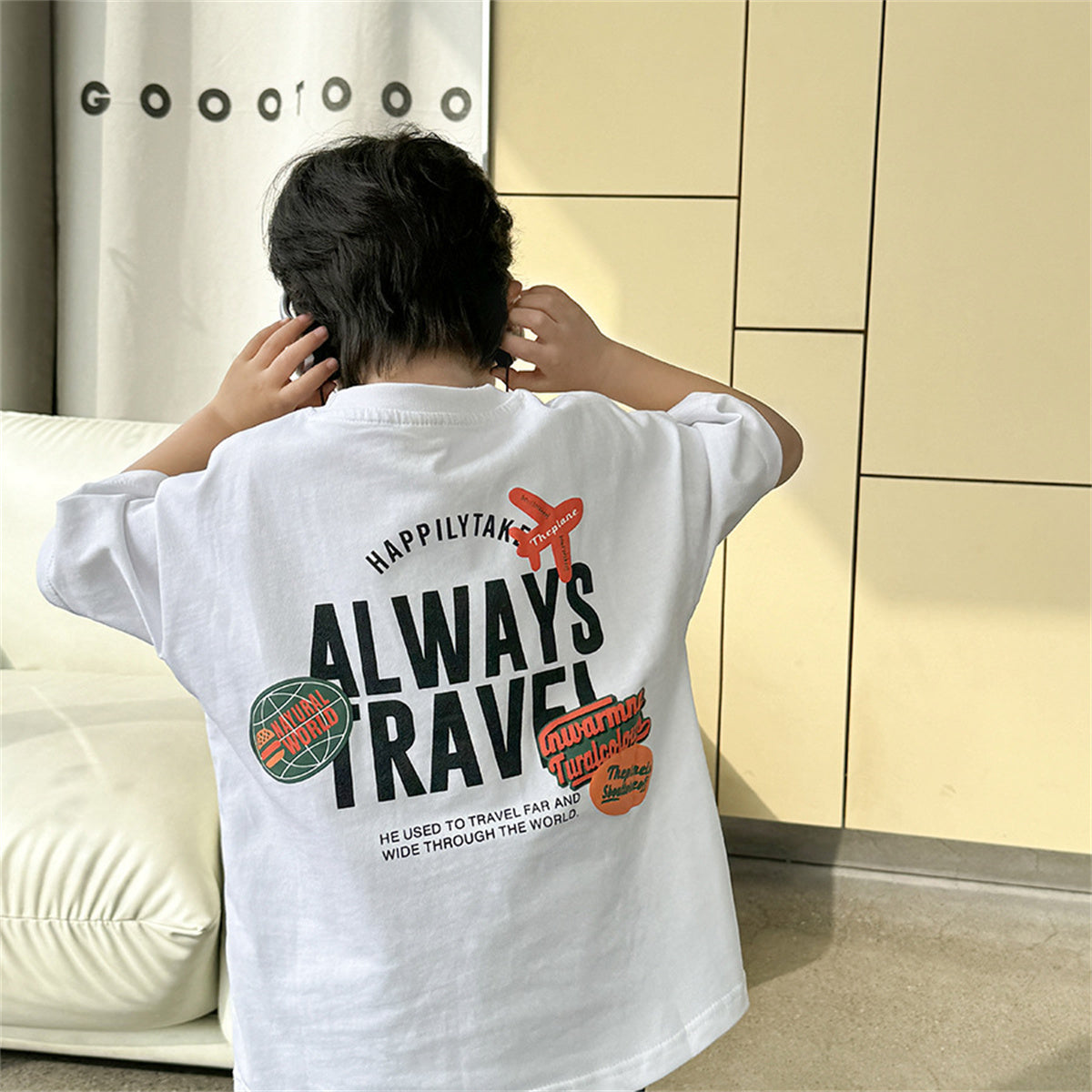 Airplane Print T-Shirt