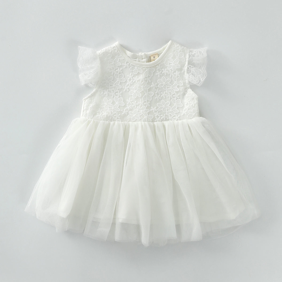 Flying sleeves tulle skirt