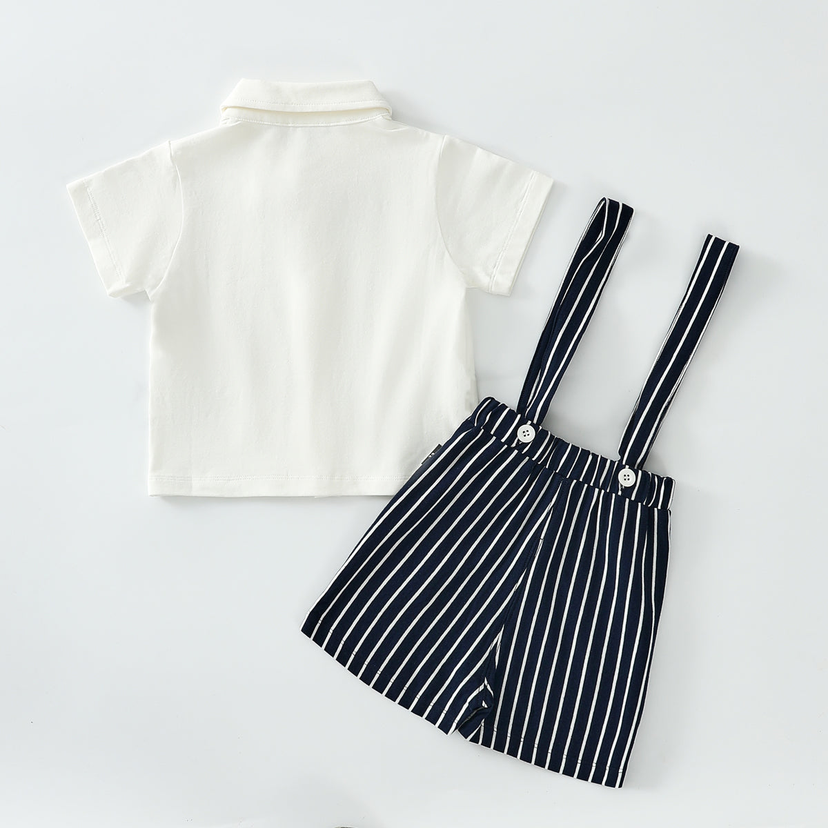 Gentleman tuxedo suspenders suit