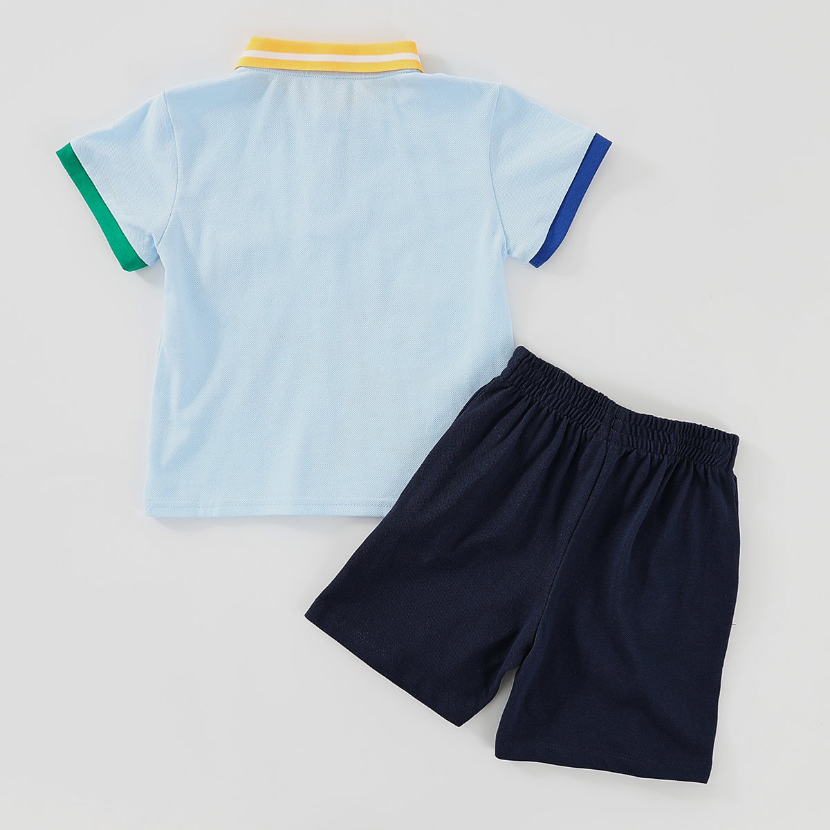 Panda Fishing Polo Shirt Set