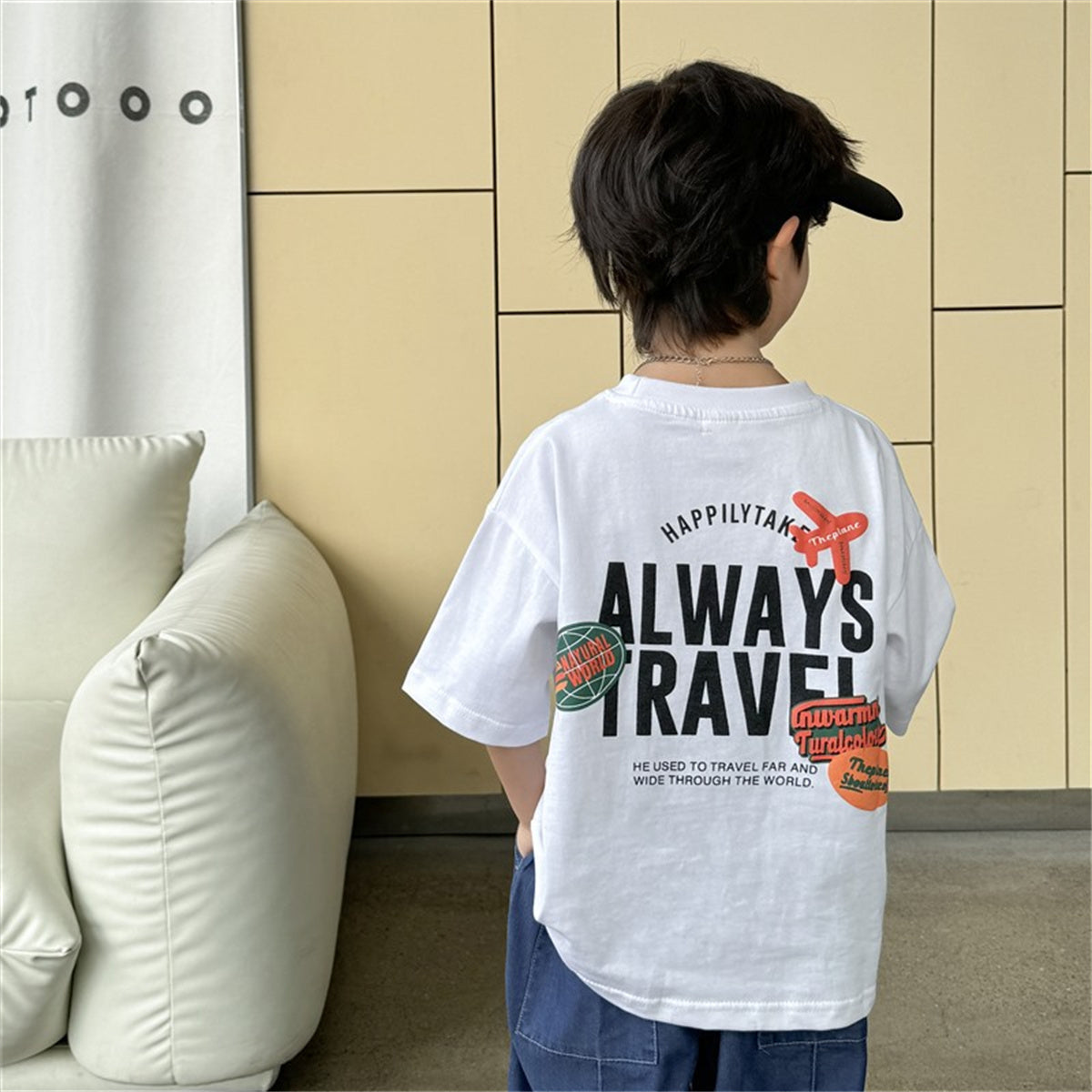 Airplane Print T-Shirt