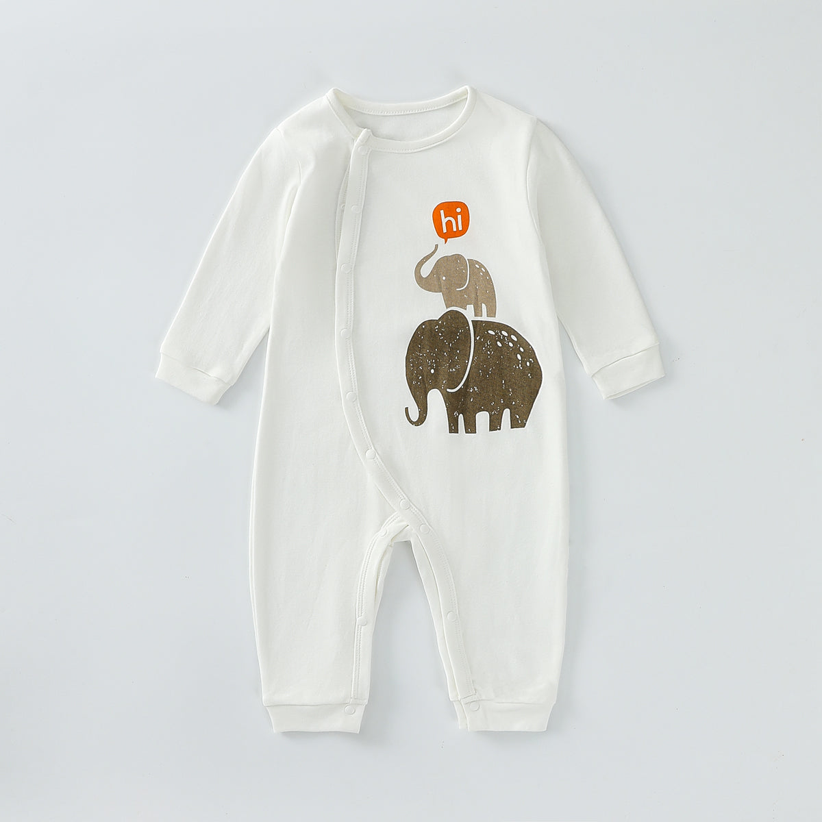 Boneless baby elephant romper