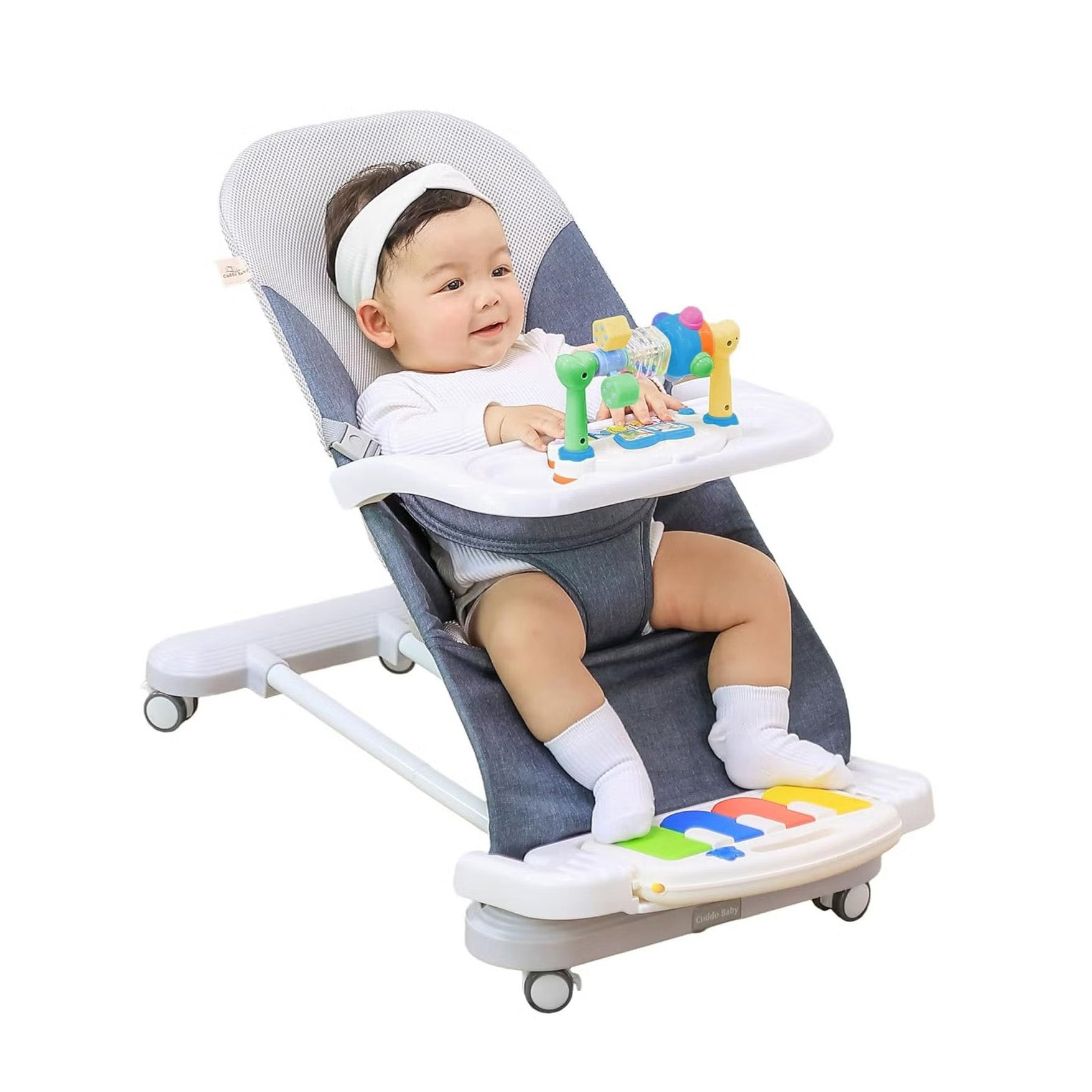 Multifunctional Baby Chair with Rotatable Wheels