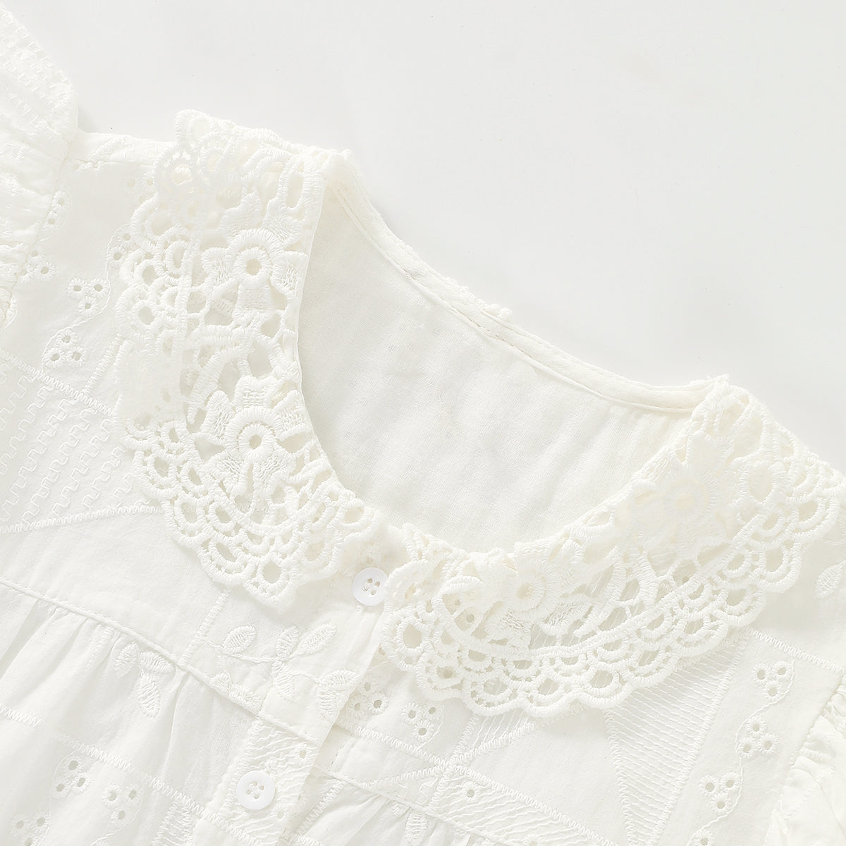 Hollow Out Lapel Shirt