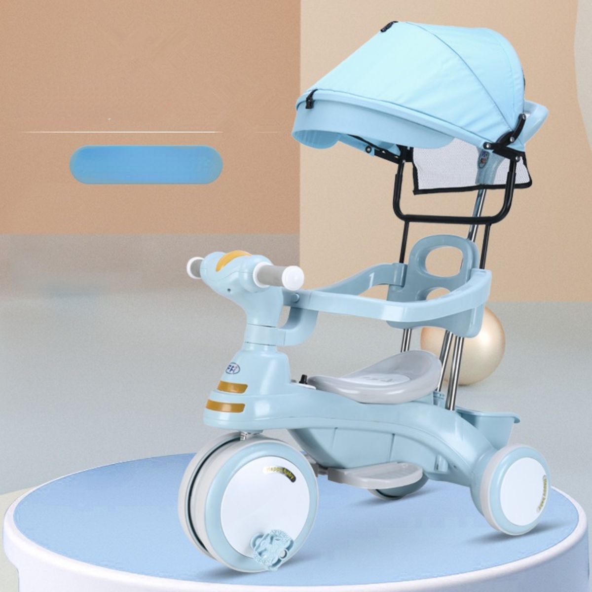 Tricycle Stroller with Guardrail