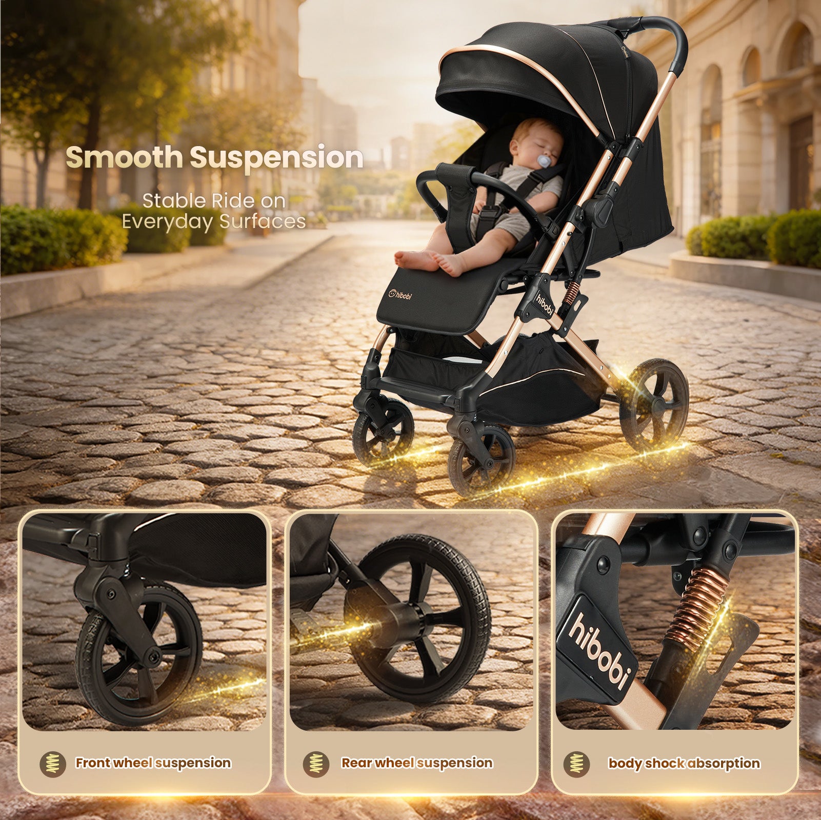 Hibobi Cirro™ Reversible Lightweight Stroller
