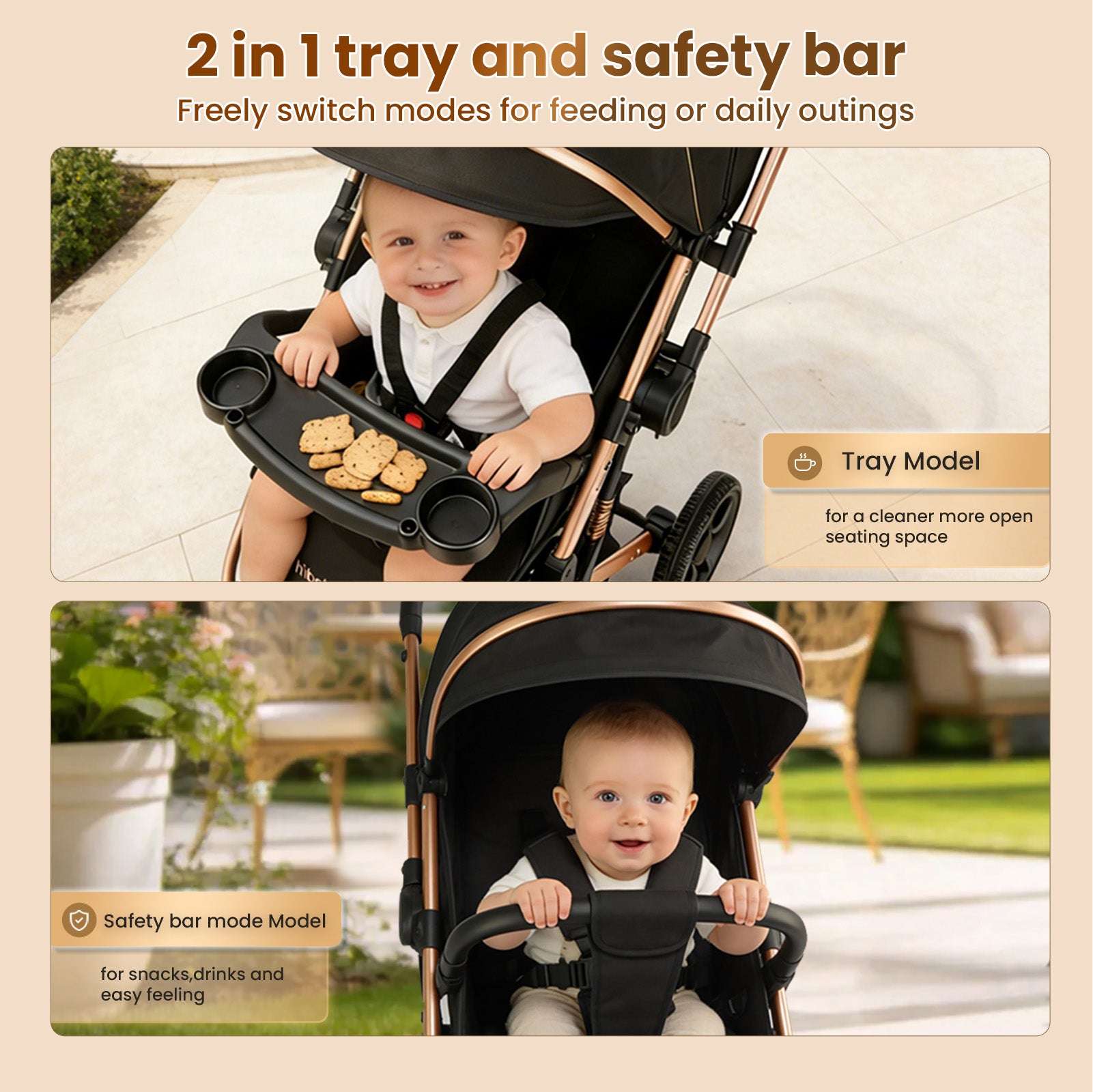 Hibobi Cirro™ Reversible Lightweight Stroller