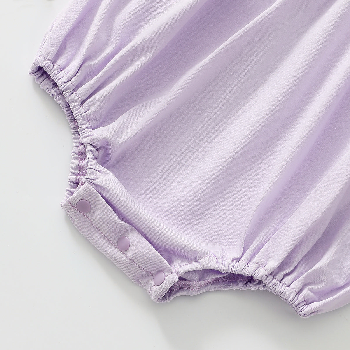 Flower embroidered romper