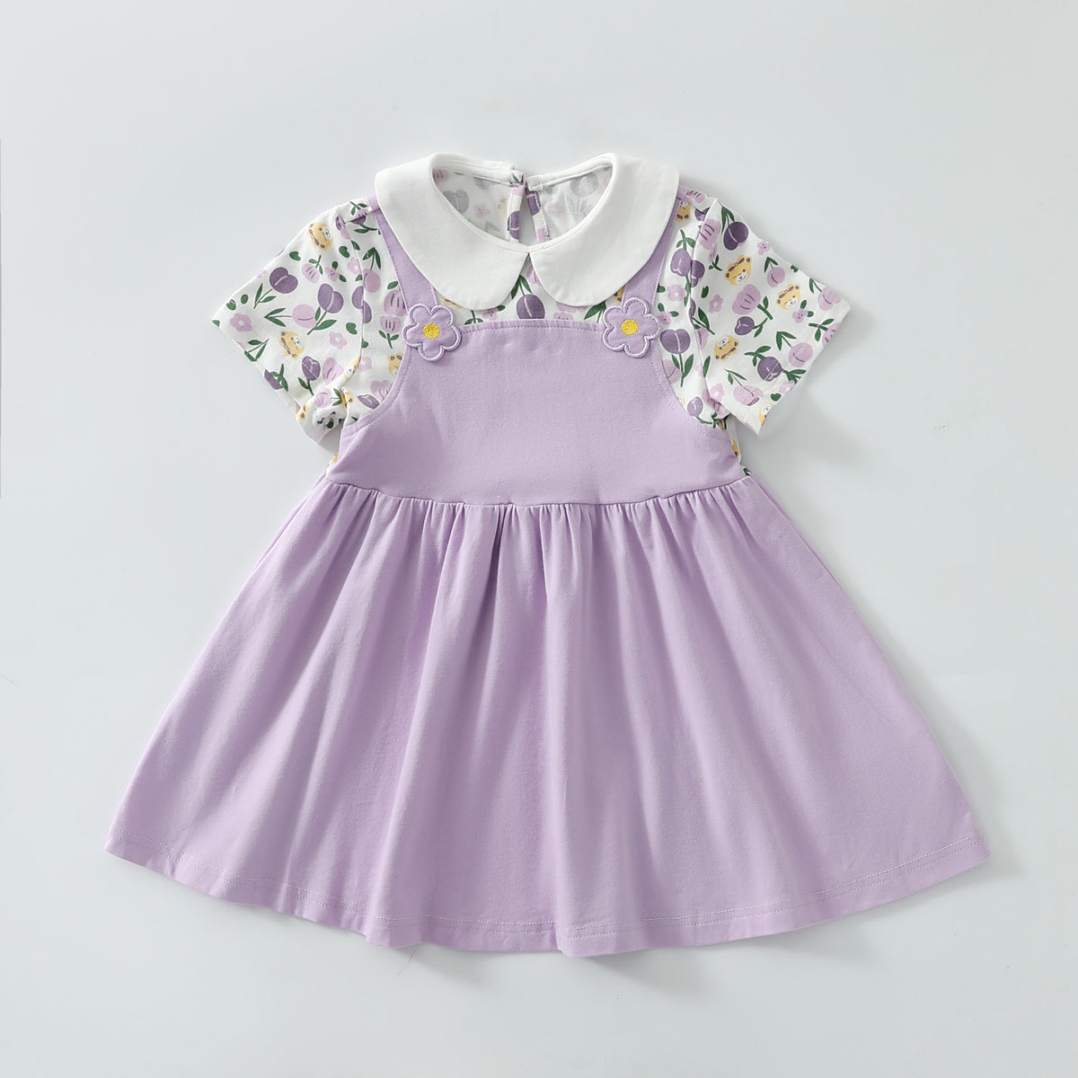 فستان مطرز بالزهور ثلاثية الأبعاد