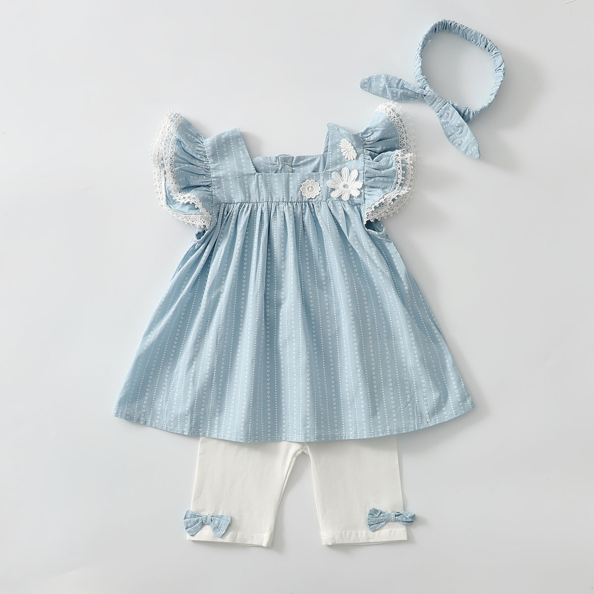 Sleeveless water drop two piece suit