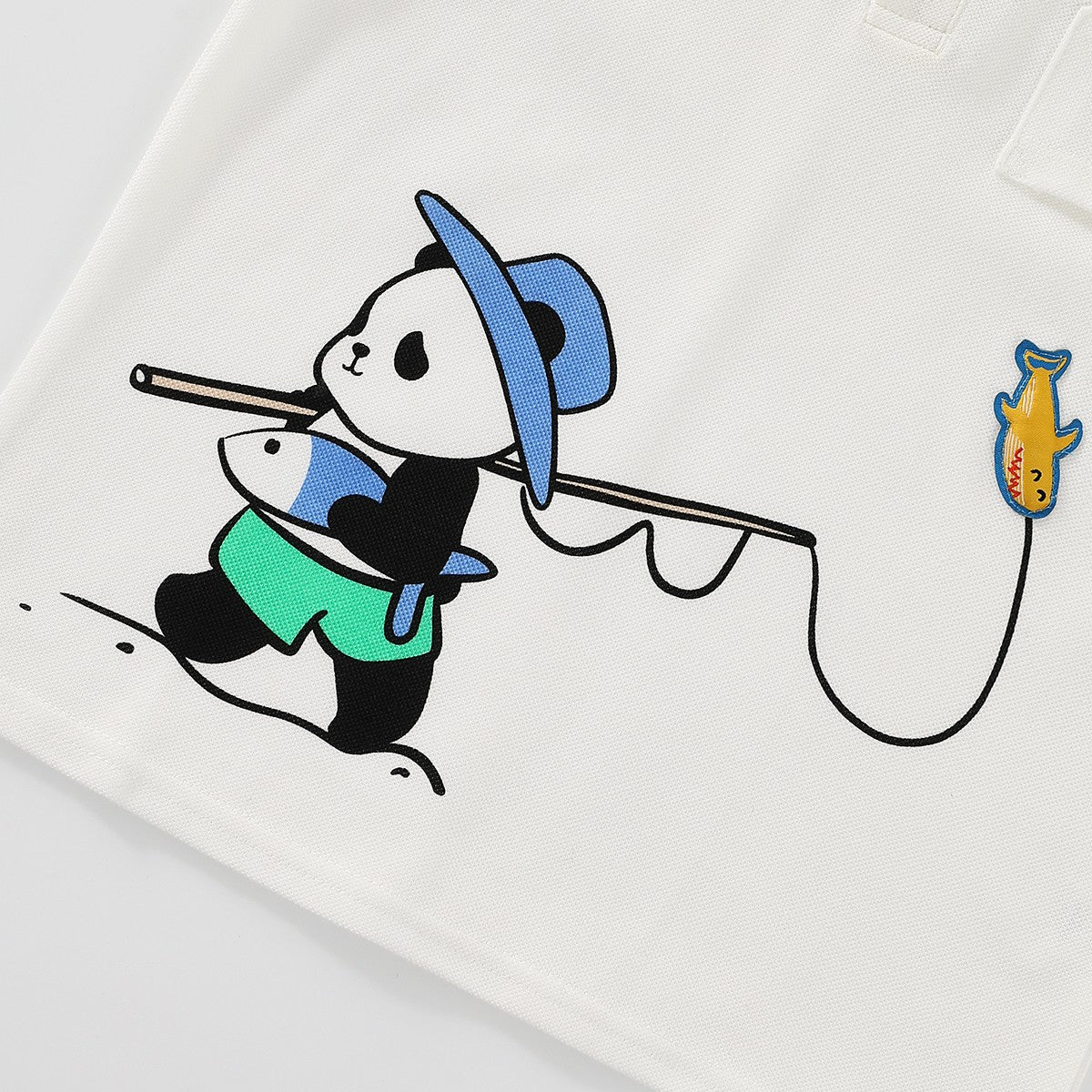 طقم قميص بولو بطبعة صيد الباندا