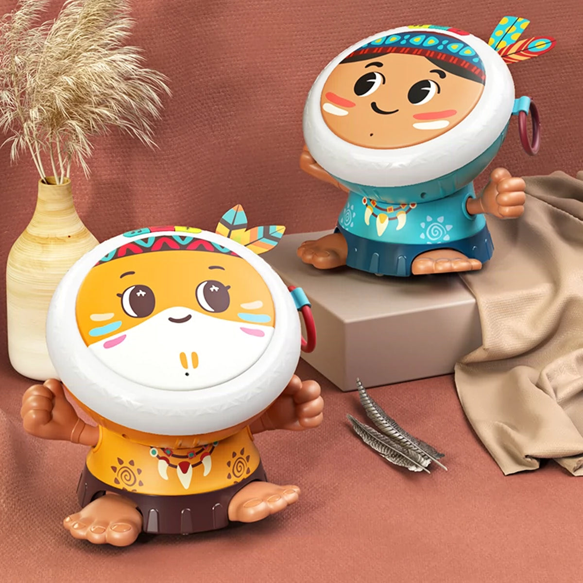 Dancing clapping drum