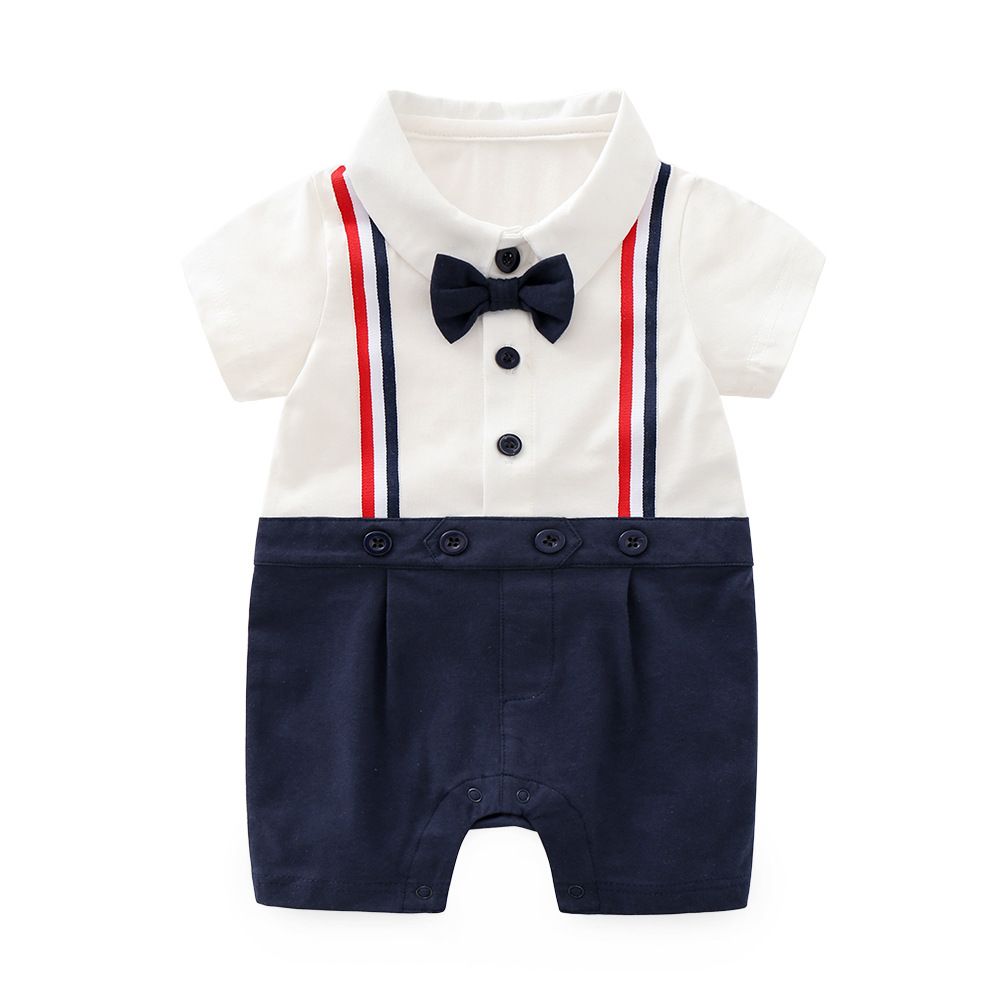 Colorful Suspenders Romper